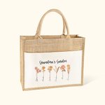 Gepersonaliseerde Geboortebloem draagtas Verjaardagscadeau Moederdagscadeau voor moeder Oma