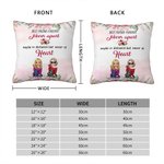 Gepersonaliseerde Best Friends Forever Friendship Verklaring met Element Bloemen Kussenhoes Cadeau voor Beste Vriend Slaapkamer Decor