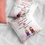 Gepersonaliseerde Best Friends Forever Friendship Verklaring met Element Bloemen Kussenhoes Cadeau voor Beste Vriend Slaapkamer Decor