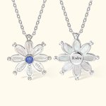 Personalized Daisy Flower Birthstone Inspirational Necklace Encouragement Jewelry Birthday Mother's Day Valentine's Day Gift for Her