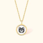 Collier pour Femme Personnalisé avec Photo de l'Animal de Compagnie Pendentif en Résine Transparente pour Amoureuse d'Animal