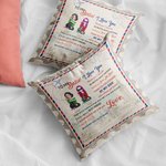 Personalisierte To My Besties Ich liebe dich Reise Stempel werfen Kissenbezug Geschenk für beste Freundin Home Decoration