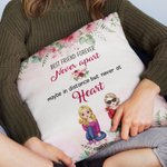 Gepersonaliseerde Best Friends Forever Friendship Verklaring met Element Bloemen Kussenhoes Cadeau voor Beste Vriend Slaapkamer Decor