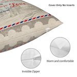 Personalisierte To My Besties Ich liebe dich Reise Stempel werfen Kissenbezug Geschenk für beste Freundin Home Decoration