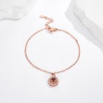 Bracelet Personnalisé avec Projection de Photo en 100 Langues Cadeau de la Saint-Valentin Anniversaire Fête pour les Femmes