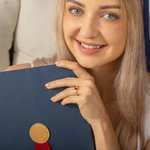 Personalized Birthstone Ring with Zircon Class of 2025 Engraved Mementos Jewelry Graduation Gift for Women