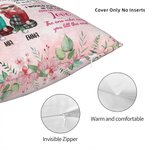 Personalised To My Bestie Thank You For Making Me Laugh Love You Till The End Throw Pillow Cover Bestie Gift Bedroom Decor