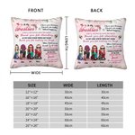 Personalised To My Bestie Thank You For Making Me Laugh Love You Till The End Throw Pillow Cover Bestie Gift Bedroom Decor