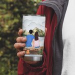 Famiglia personalizzata che crea ricordi in campeggio Citazioni 20 oz Tumbler Anniversary Gift per uso quotidiano