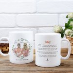 Personalizada Will You Be My Bridesmaid Flor Blanco Taza de Cerámica Regalo de la propuesta de la dama de honor Regalo de boda