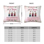 Gepersonaliseerde Better Life Better Bestie Garden Friend Party Kussenhoes Cadeau voor Beste Vriend Slaapkamer Decor