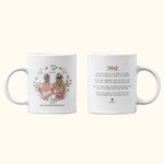 Personalizada Will You Be My Bridesmaid Flor Blanco Taza de Cerámica Regalo de la propuesta de la dama de honor Regalo de boda