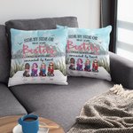 Personalized Besties Will Always Be Connected By Heart Soul Sister Throw Pillow Cover Bestie Quotes Sofa Decor