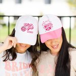 Chapeau personnalisé Disco Let's Go Girls Trucker Hat pour demoiselle d'honneur et enterrement de vie de jeune fille