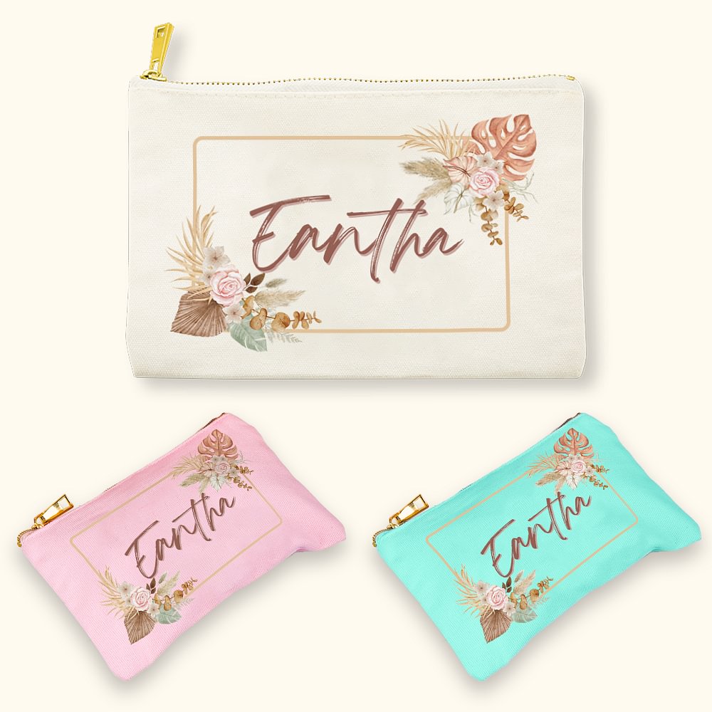 Sac de maquillage personnalisé Bohemla pour mariée Meilleure amie Mariage Cadeau de douche nuptiale