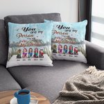 Personalized You Are My Person Bestie Drinking Life Enjoying Natural Scenery Throw Pillow Cover Bestie Gift Idea Home Decoration