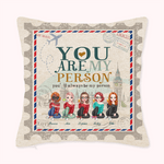 Personlig Du är min person Bestie Party Resa Semester Kasta kuddeöverdrag Födelsedagspresent Vardagsrumsinredning