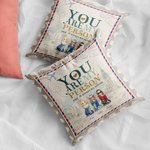 Personlig Du är min person Bestie Party Resa Semester Kasta kuddeöverdrag Födelsedagspresent Vardagsrumsinredning