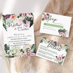 Personalised Hawaii Style Wedding Invitation Suite with Guest Name and Date Set of 6 Wedding Favors for Your Guests