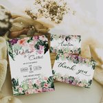 Personalised Hawaii Style Wedding Invitation Suite with Guest Name and Date Set of 6 Wedding Favors for Your Guests
