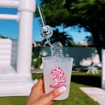 Personalized Set of 10 Disco Style Frosted Cups Plastic Cups with Name Gift for Wedding Bridesmaid Bachelor Party