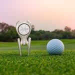 Personalised Embossed Golf Divot Repair Tool with Magnetic Removable Golf Ball Marker Golf Club Holder Birthday Gift for Golf Lovers Dad Husband