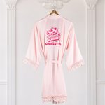 Personalized Bridesmaid Robes Disco Retro Bridal Robe Wedding  Dressing Gown Satin Maid of Honour Gown Bridal Shower Bachelorette Party Gift