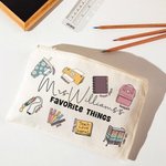 Personalisierte Lehrer Kosmetiktasche mit Name Pencil Pouch Lehrer Notfall-Kit Lehrer Wertschätzung Geschenk Ende der Schule Geschenk