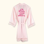 Personalized Bridesmaid Robes Disco Retro Bridal Robe Wedding  Dressing Gown Satin Maid of Honour Gown Bridal Shower Bachelorette Party Gift