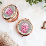 Personalised Disco Bridesmaid Makeup Mirror Folded Mirror Bachelorette Party Wedding Party Bridesmaid Gift Christmas Birthday Gift