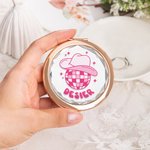 Personalised Disco Bridesmaid Makeup Mirror Folded Mirror Bachelorette Party Wedding Party Bridesmaid Gift Christmas Birthday Gift