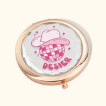 Personalised Disco Bridesmaid Makeup Mirror Folded Mirror Bachelorette Party Wedding Party Bridesmaid Gift Christmas Birthday Gift