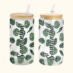 Personlig 20oz Hawaii glas tumbler Brudtärna iskaffe kopp dricksglas med lock sugrör Bachelorette Party engagemang bröllopspresent