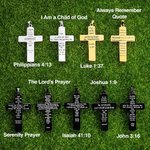 Personalizzato Football Baseball Croce Collana Versetto Bibbia Ciondolo Collana Sport Gioielli Religiosi Battesimo Accessorio Regalo per Lui