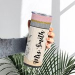 Vaso para lápices personalizado con tapa y pajita Material para profesores Fin de curso Vuelta al cole Regalo para el Día del Profesor