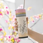 Vaso para lápices personalizado con tapa y pajita Material para profesores Fin de curso Vuelta al cole Regalo para el Día del Profesor