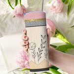 Vaso para lápices personalizado con tapa y pajita Material para profesores Fin de curso Vuelta al cole Regalo para el Día del Profesor