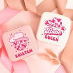 Personalized Disco Style PU Leather Jewellery Box Travel Case Jewellery Organizer Wedding Bachelor Party Gift for Bridesmaid Friend Girl