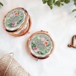 Personalized Will You Be My Bridesmaid Makeup Folded Mirror for Bridesmaid Wedding Bridal Shower Gift