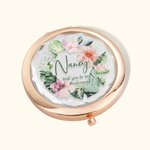 Personalized Will You Be My Bridesmaid Makeup Folded Mirror for Bridesmaid Wedding Bridal Shower Gift