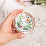 Personalized Will You Be My Bridesmaid Makeup Folded Mirror for Bridesmaid Wedding Bridal Shower Gift