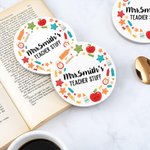 Personalized Mug and Coaster with Name End of School Gift Teacher Gift Appreciation Gift