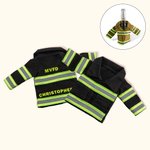 Gepersonaliseerde Miniatuur de Isolatiegiften van de de Fles van het Brandweerjasje Waterflesdekking voor Brandweerman Vader