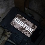 Toppa militare personalizzata Toppa tattica di identificazione da combattimento riflettente con gancio e anello 2in × 3,5in