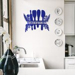 Personalized Kitchen Metal Sign Farmhouse Kitchenware Wall Art Decor for Cooking Dining Room Housewarming Gift Mother's Day Gift