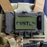 Toppa militare personalizzata Toppa tattica di identificazione da combattimento riflettente con gancio e anello 2in × 3,5in