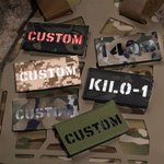 Toppa militare personalizzata Toppa tattica di identificazione da combattimento riflettente con gancio e anello 2in × 3,5in