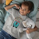 Maglietta personalizzata del bambino del camion con il nome per l'iscrizione a scuola Ragazzi e ragazze Ritorno a scuola Primo giorno di scuola Outfit