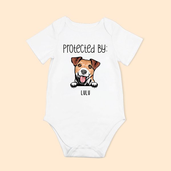 Gepersonaliseerde Hond en Kat Ontwerp Katoen Zachte Korte Mouw Baby Onesie Baby Shower Verjaardag Kerstcadeau voor Baby
