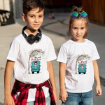 Gepersonaliseerde vrachtwagen met kindernaam hier kom ik T-shirt voor kleuterschool basisschool terug naar school Gift